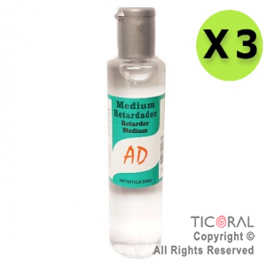 ACC.AD 013 MEDIUM RETARDADOR (GLAIZING) 120ML X 3 UNIDADES